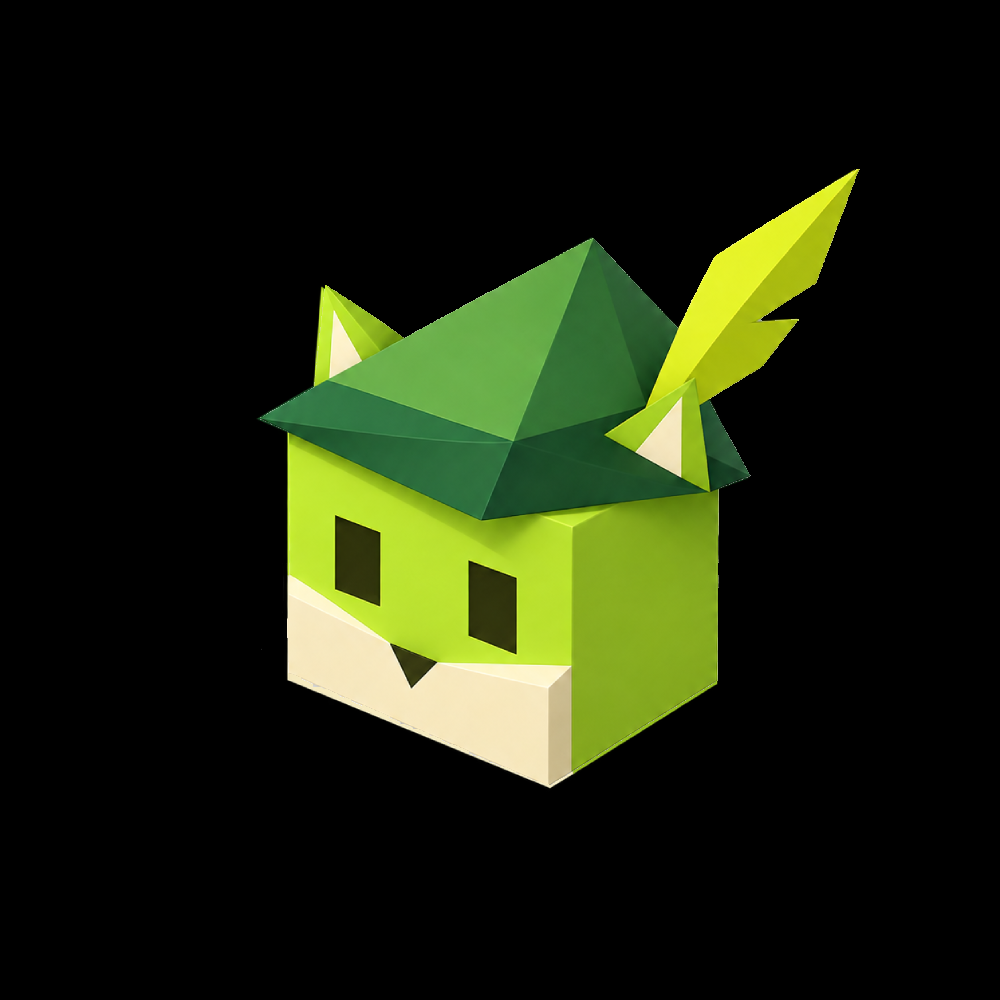 MAX PAIR low-poly fox mascot